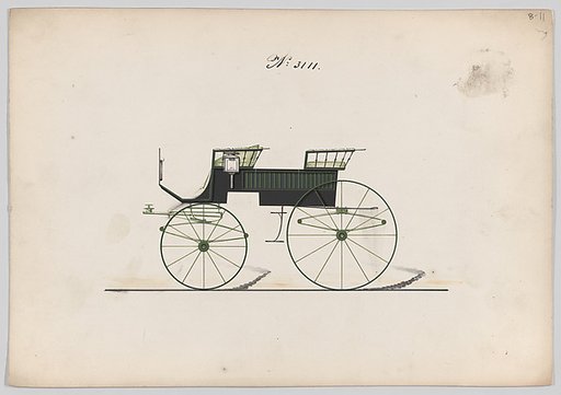 Design for 4 seat Phaeton, no top, no. 3111