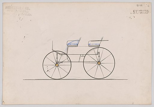 Design for 4 seat Phaeton, no top, no. 3139c