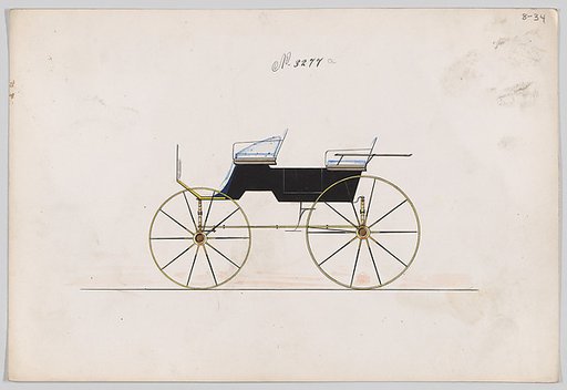 Design for 4 seat Phaeton, no top, no. 3277a