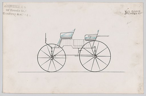 Design for 4 seat Phaeton, no top, no. 3277b