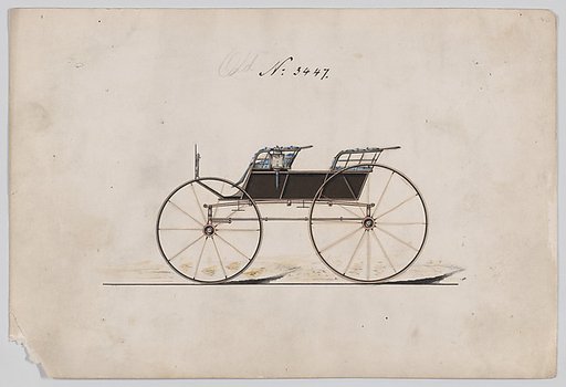 Design for 4 seat Phaeton, no top, no. 3447