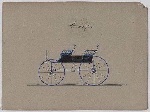 Design for 4 seat Phaeton, no top, no. 3570