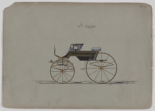 Design for 4 seat Phaeton, no top, no. 3638