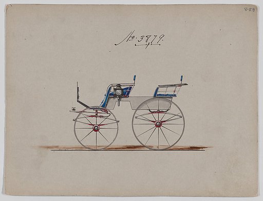 Design for 4 seat Phaeton, no top, no. 3879