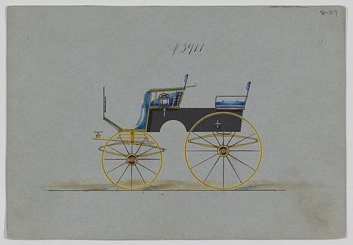 Design for 4 seat Phaeton, no top, no. 3911