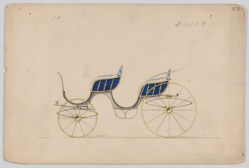Design for 4 seat Phaeton, no top, no. 4119
