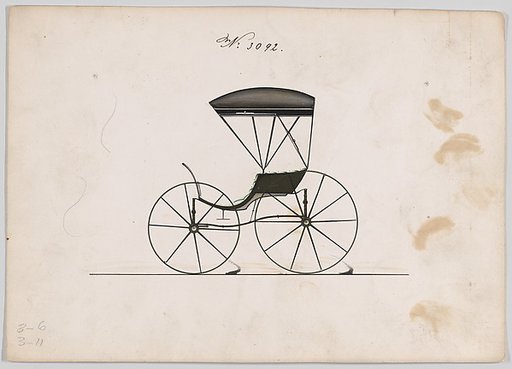 Design for Pony Phaeton, no. 3092