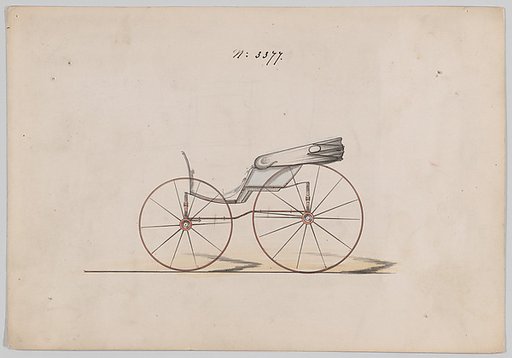 Design for Pony Phaeton, no. 3377