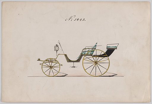 Design for Pony Phaeton, no. 3443