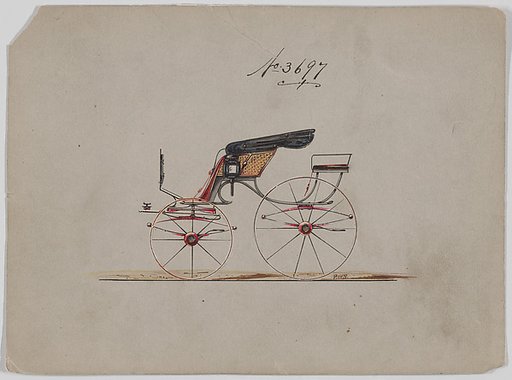 Design for Pony Phaeton, no. 3697
