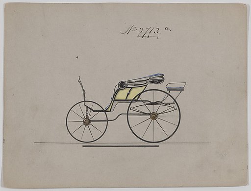 Design for Pony Phaeton, no. 3713a