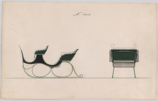 Design for 4 Seat Sleigh, no. 3415