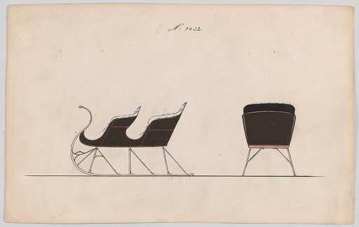 Design for 4 Seat Sleigh, no. 3422