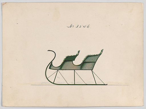 Design for 2 Seat Sleigh, no. 3546
