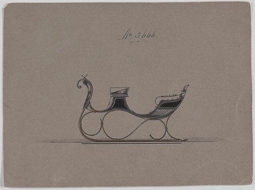 Design for 4 Seat Sleigh, no. 3666