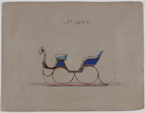 Design for 4 Seat Sleigh, no. 3668