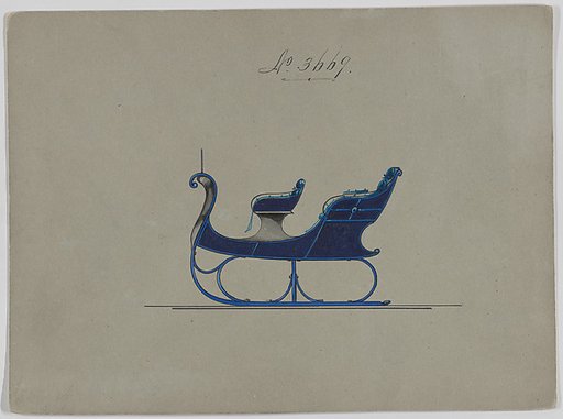 Design for 4 Seat Sleigh, no. 3669