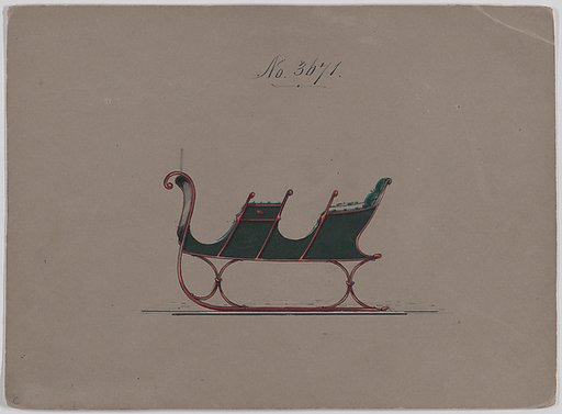 Design for 4 Seat Sleigh, no. 3671
