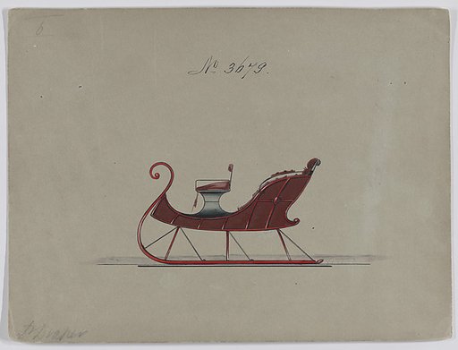 Design for 2 Seat Sleigh, no. 3679