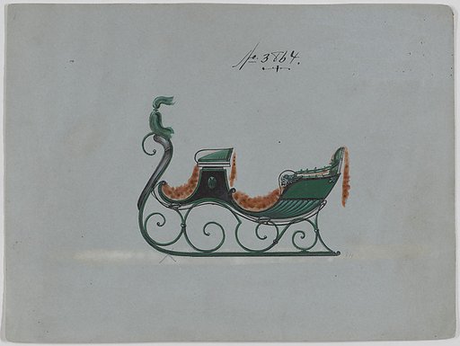 Design for 4 Seat Sleigh, no. 3864