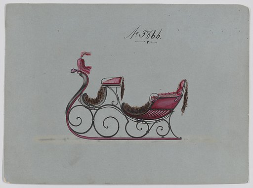 Design for Victoria Sleigh, no. 3866