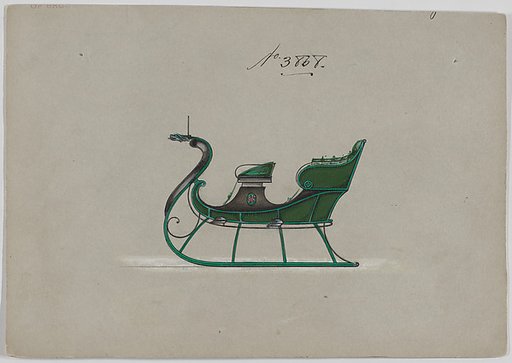 Design for 4 Seat Sleigh, no. 3868