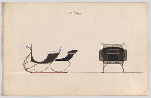 Design for Rumble Sleigh, no. 3407