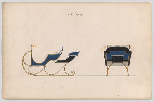 Design for Rumble Sleigh, no. 3409