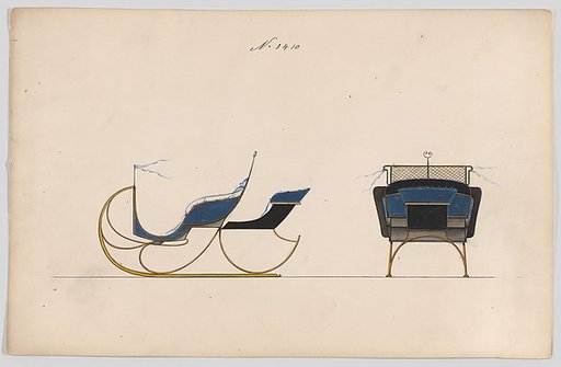 Design for Rumble Sleigh, no. 3410