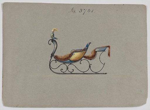 Design for Rumble Sleigh, no. 3741