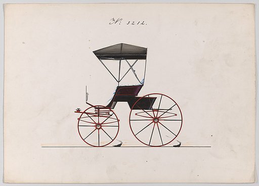 Design for Road Wagon or Buggy, no. 3212