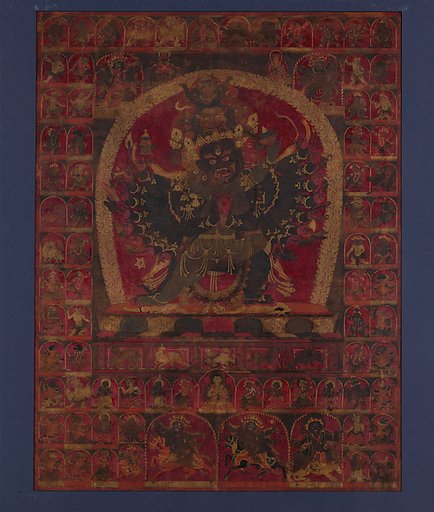 The Wrathful Bon Deity Walse Ngampa, One of the Five Fortress Meditational Deities