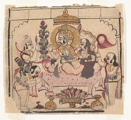 Page from a Dispersed  Ramayana:  (Story of Rama)