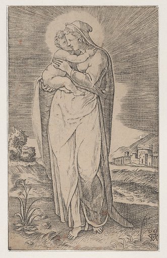 Virgin and Child (La Sainte Vierge debout embrassant l'enfant Jesus)