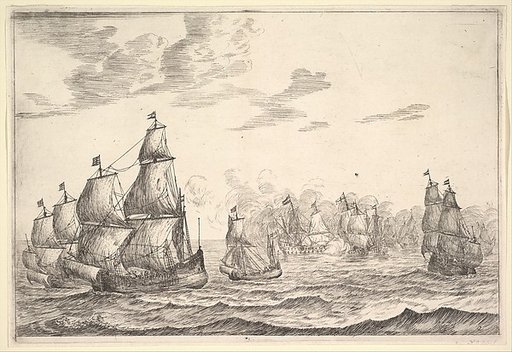 Naval Battle Scene