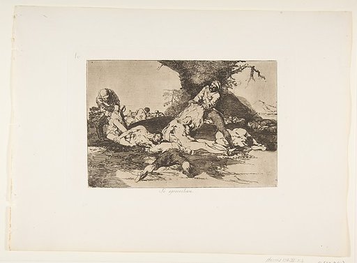 Plate 16 from "The Disasters of War" (Los Desastres de La Guerra): They make use of them (Se aprovechan)