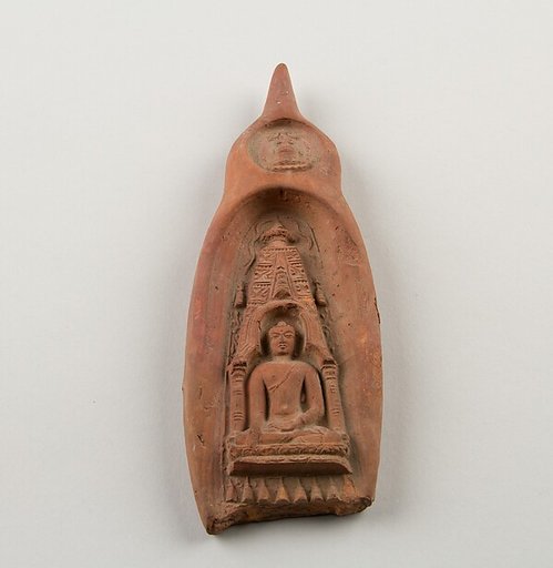 Sealing Depicting the Buddha at the Mahabodhi Temple, Bodhgaya
