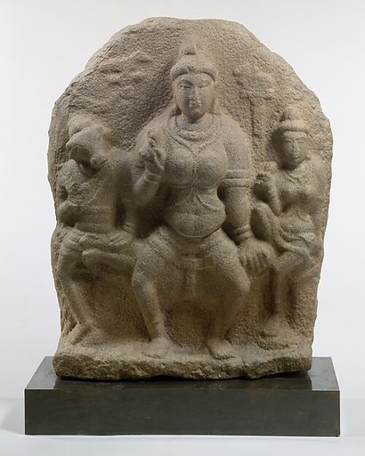 Jyeshtha, the Goddess of Ill Fortune, Accompanied by Her Children