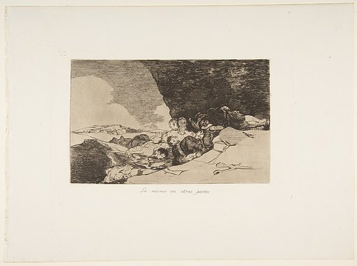 Plate 23 from "The Disasters of War" (Los Desastres de la Guerra): 'The Same Elsewhere' (Lo mismo en otras partes)