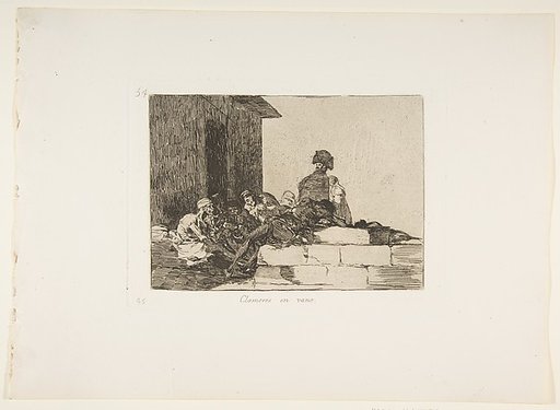 Plate 54 from "The Disasters of War" (Los Desastres de la Guerra): Appeals are in vain (Clamores en vano)