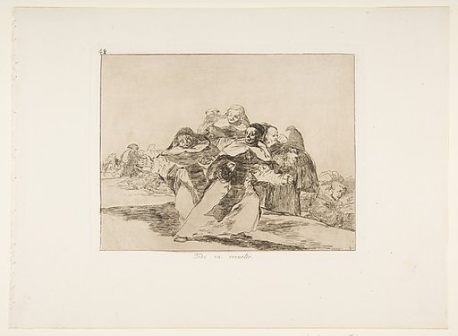 Plate 42 from "The Disasters of War" (Los Desastres de la Guerra): 'Everything is topsy-turvey' (Todo va revuelto)