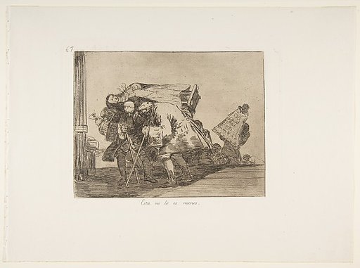 Plate 67 from "The Disasters of War" (Los Desastres de la Guerra): 'This is not less so' (Esta no lo es menos)