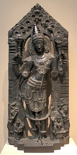 Vishnu Accompanied by Garuda and Lakshmi