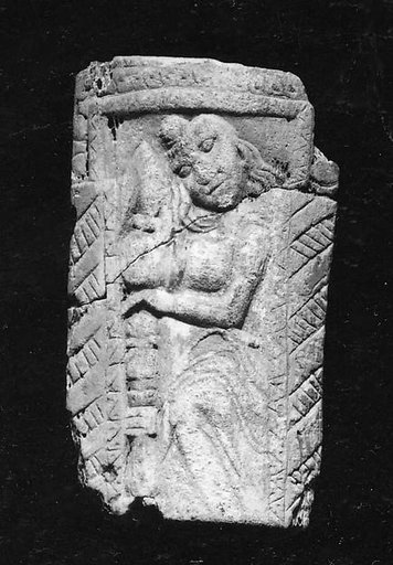 Plaque with a Figure Standing in a Doorway