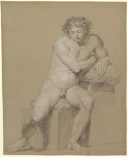 Study of a Seated Male Nude