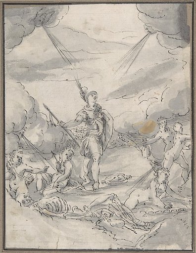 Allegorical Scene (Temptations of a Wealthy Man?)