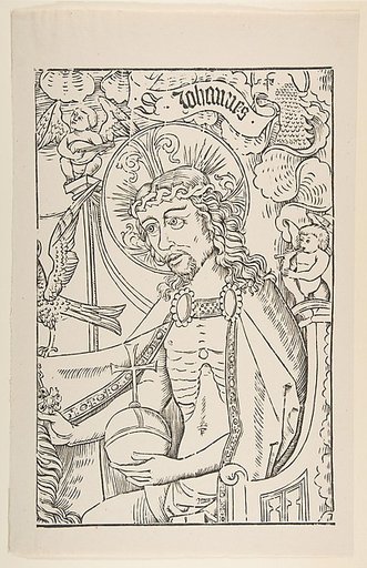 Seated Christ Holding the Orb, a section of the "Crowning of the Virgin"