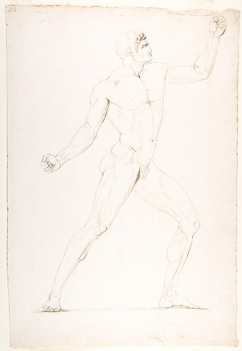 Study of a Nude Man in Profile turned to the Right
