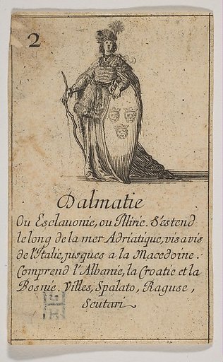 Dalmatie, from "Jeu de la Géographie"