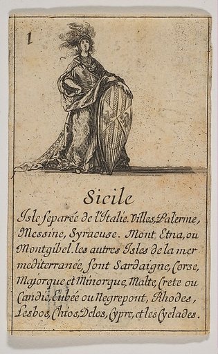 Sicile, from "Jeu de la Géographie"
